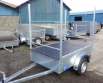 7x4 canoe rack trailer with covered lid (5)