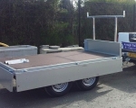 builders dropside 8x5 trailer with  ladder rack (1)
