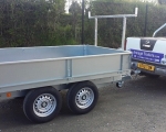 builders dropside 8x5 trailer with  ladder rack (2)