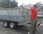 builders dropside 8x5 trailer with  ladder rack (5)