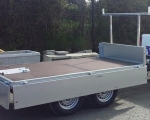 builders dropside 8x5 trailer with  ladder rack (8)